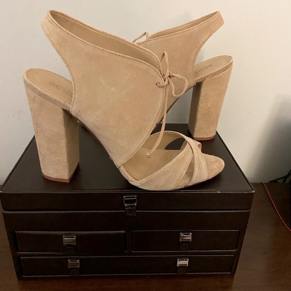 Schutz Light Beige/Cream High heel Sandals 9.5 - Picture 4 of 5